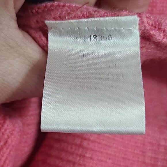 Lumiere Women's pink turtleneck boxy crop sweater size S cozy soft preppy casual - Picture 6 of 11